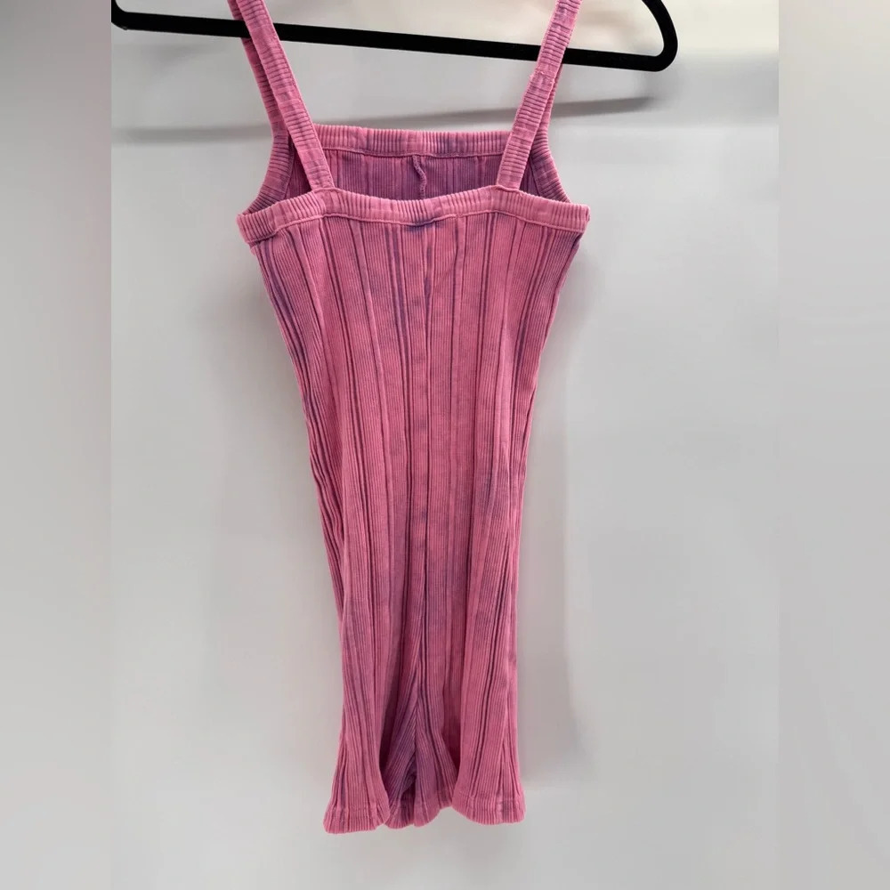 Zara Ribbed Tie Dye Jumpsuit Romper Bloggers Fav Small - Picture 6 of 9